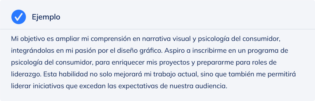 Ejemplo para responder a la pregunta “Háblame de ti” en una entrevista.